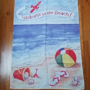 WELCOME  TO THE BEACH GARDEN FLAG